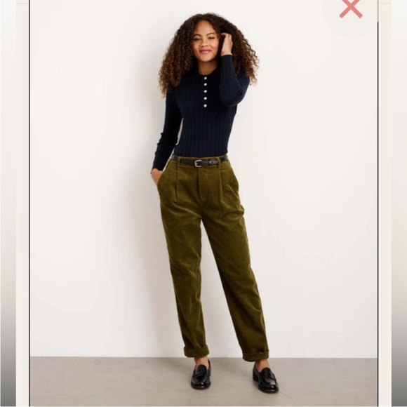 Alex Mill Rugged Corduroy Pants Olive Green - Picture 2 of 7